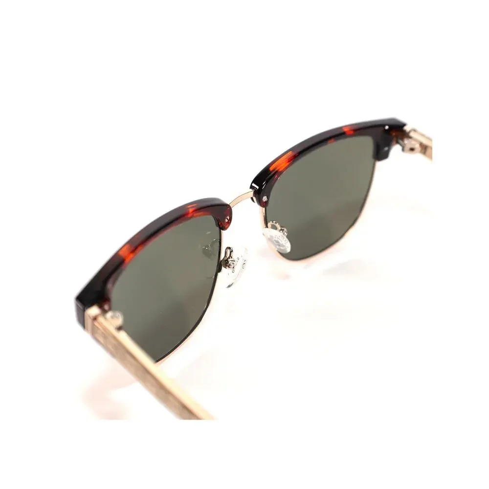 GUESS Men's Round Sunglasses - Dark Havana / Green - NWT